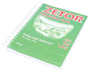 katalog części zamiennych Zetor Proxima Plus 85, 95, 105