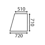 szyba Landini, Massey Ferguson - drzwi górna 1427078M2
