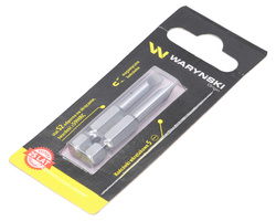Końcówki wkrętakowe bity 5 50mm Waryński komplet w blistrze dwusztukowym