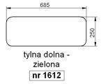 szyba MF Massey Ferguson 3615 3625 3635 3645 nowa kabina - tylna dolna (1612)