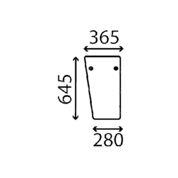 szyba Case - przednia dolna 6052049000