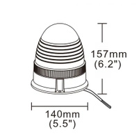 lampa błyskowa ostrzegawcza LED 12/24V przykręcana ALR0047 Kamar