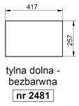 szyba Farmer 5288 7258 8244 8248 8258 8288 9258 9288 10288 - tylna dolna stała (2481)