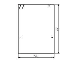 szyba ładowarka Merlo Panoramic - przednia 039277 (3032)