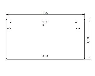 szyba tylna Case - tylna 134568074 (1404)