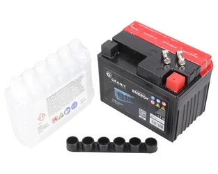 Akumulator kwasowy 12V 4Ah z kwasem w zestawie