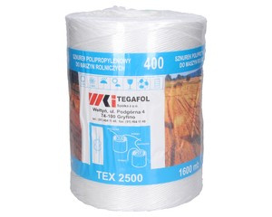 Sznurek rolniczy do prasy polipropylenowy 1600m tex2500 Tegafol