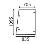 szyba JCB - boczna 827/20121 (4518)