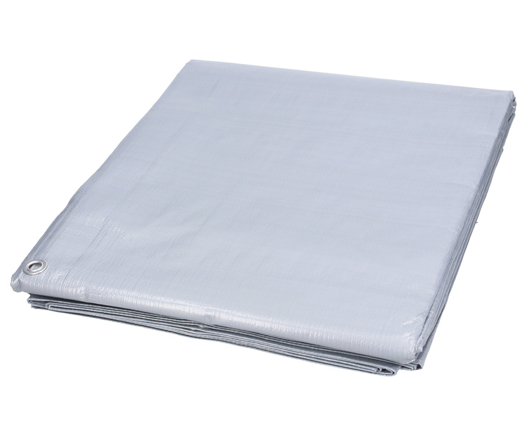 Plandeka SUPER MOCNA 4x6m (srebrna) gramatura 160g/m2