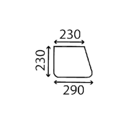 szyba Case - przednia dolna E44002
