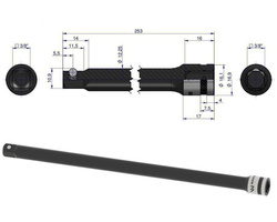 Przedłużka 3/8" 250mm Waryński