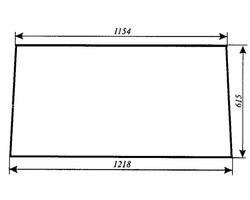 szyba do ciągnika Massey Ferguson serie 2000 - tylna (887) 3042339M2