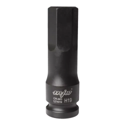Klucz nasadowy nasadka udarowa trzpieniowa 1/2" długa HEX H19 MJW