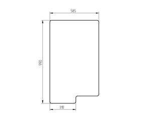 szyba ładowarka teleskopowa Manitou - przednia 194638S
