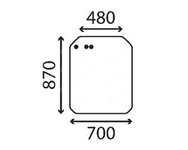 szyba Bobcat - przednia 6667195 (3108)