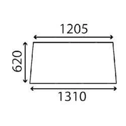 szyba Massey Ferguson - tylna 3101905M1 (3006)
