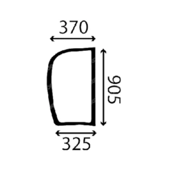 szyba New Holland - boczna prawa 87761738