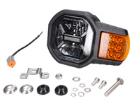 lampa przednia drogowa prawa LED JCB, Manitou, CAT, Merlo 4 funkcje