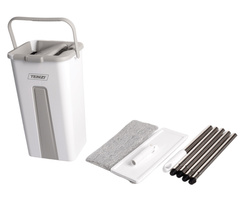 Zestaw mop płaski z wiaderkiem dwukomorowym