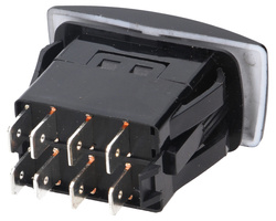 włącznik, przełącznik podnośnika do ciągnika 35x20mm 8PIN 3 położenia