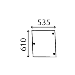 szyba Deutz-Fahr - boczna otwierana FRA-0505102631