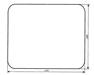 szyba do kombajnu CLAAS Dominator 85 - przednia (711)