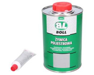 Żywica poliestrowa 1kg z utwardzaczem 30g BOLL