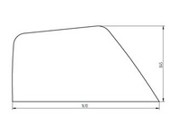 szyba ładowarka teleskopowa CAT, Deutz, JLG - boczna prawa 315-3753 (2229)