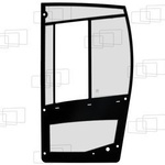 szyba Bomag - drzwi lewe 126531B-001, 05571190 (5304)