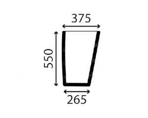 szyba koparko-ładowarka CAT - przednia dolna prawa 205-9606 (3056)