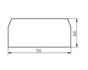 szyba ładowarka teleskopowa JCB - dachowa 827/30427 (4288)
