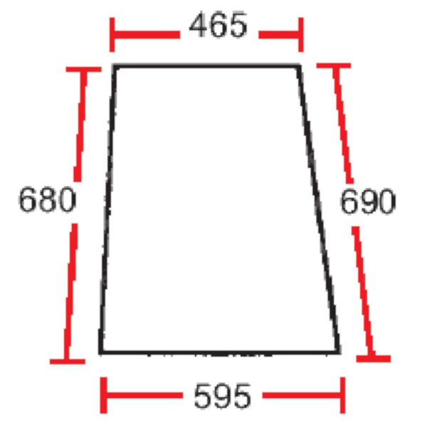 szyba - drzwi górna 1897860M1