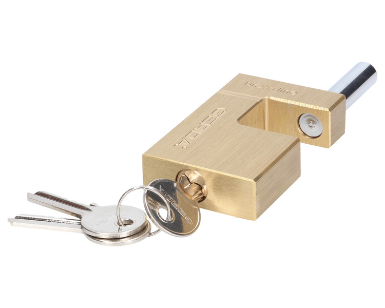 Kłódka trzpieniowa Gerda T-75 mosiężna