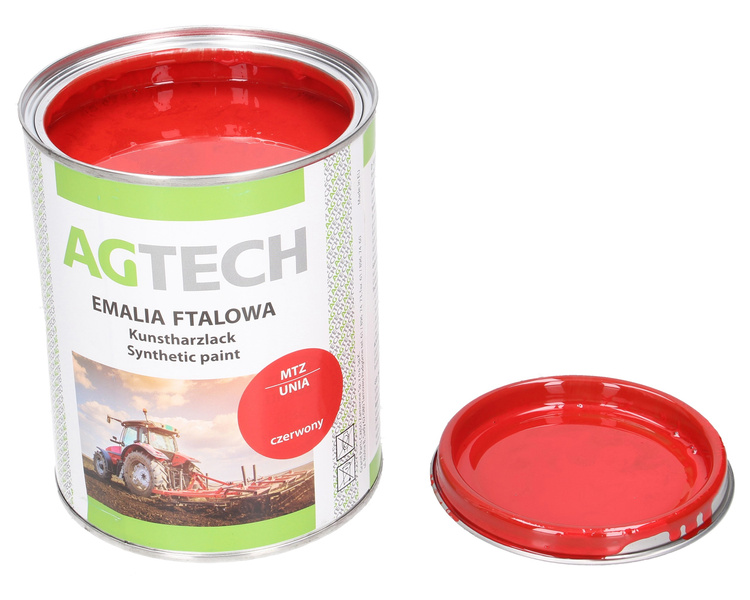 lakier, farba Unia czerwona 0,8l AGTECH