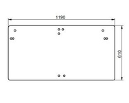 szyba tylna Case - tylna 134568074 (1404)