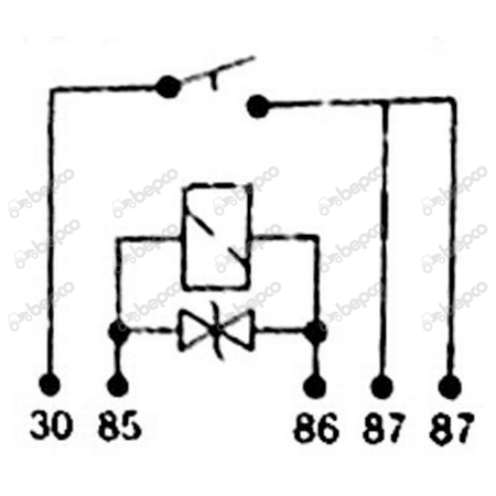 przekaźnik rozrusznika 12V 40A Fendt H404900020040