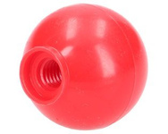gałka dźwigni fi 32mm, M8 czerwona