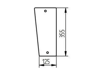 szyba Massey Ferguson 304 F, S, V - przednia dolna lewa 3540119M91