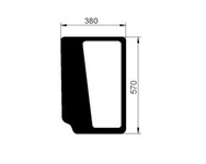 szyba New Holland TD5, Case Farmall A - przednia dolna prawa 84396392 (3405)