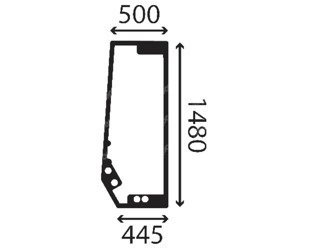 szyba Case - drzwi lewe 84560383, 84143871 (4207)