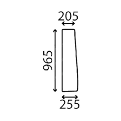 szyba JCB - boczna lewa KHN1294