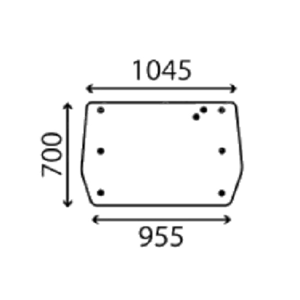 szyba Valmet - tylna V32738900