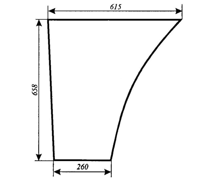 szyba do ciągnika Massey Ferguson 342 350 352 355 360 362 362N 365 372N 375 382N 390 390T 396 398 399 - drzwi dół (lewa, prawa) (870) 3477778M1