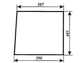 szyba do ciągnika Zetor - przednia dolna 69117948 (207)