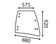 szyba JCB - prawa otwierana 827/80449 (3112)