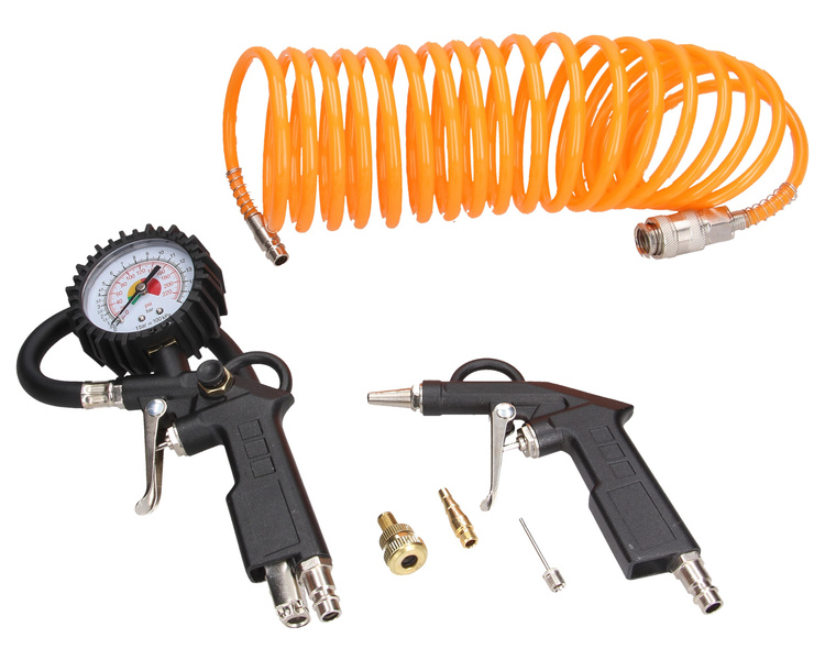 Zestaw do pompowania i przedmuchiwania 6 elementów Geko