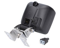 lampa robocza halogenowa 100x100mm WESEM z uchwytem omega i wyłącznikiem LKR5.39901