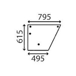 szyba Landini - drzwi dolna lewa 3540291M1