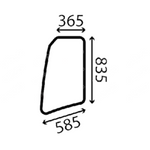 szyba Volvo, Pel Job - drzwi górna lewa 7417431 (3114)