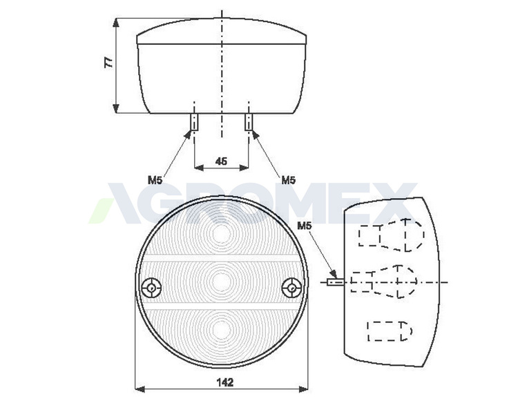 Lampa zespolona tylna lewa WAŚ WE-19L